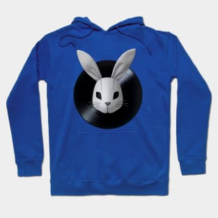 SpinSpinBunny Bunny Record Logo Hoodie